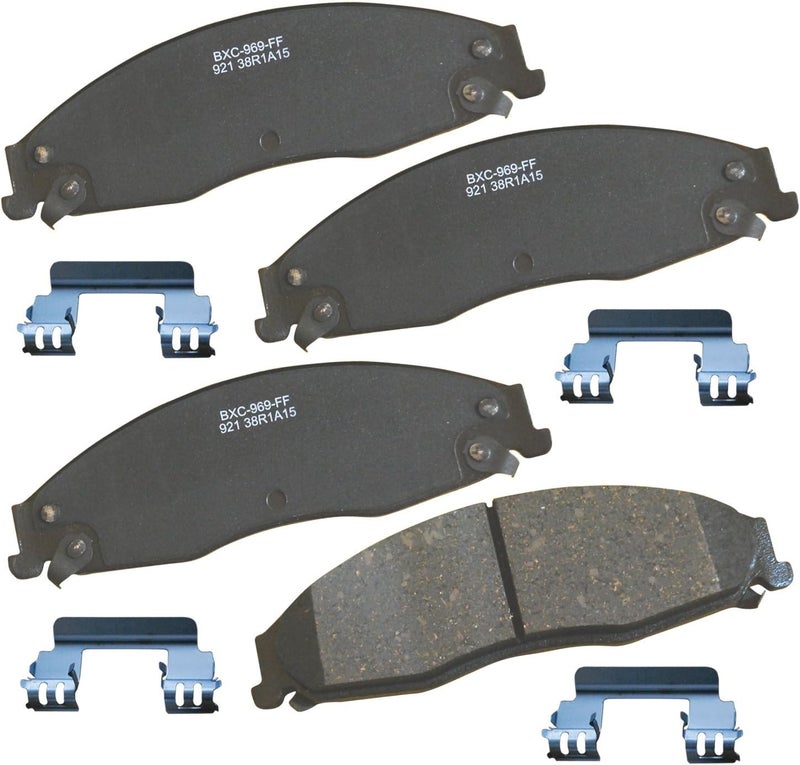 Bendix Premium SBC921 Ceramic Front Brake Pads for Cadillac CTS 2007-2003, STS 2008-2005, Pontiac Grand Prix 2008-2005 - Image 1